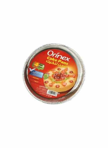 Orinex Foil Cake Pan - Box Of 12 Pkg - 4 pcs For Pkg