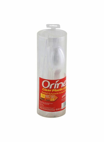 Orinex Silver Plastic Cutlery - Box Of 12 Pcs - 18 oz For Pcs