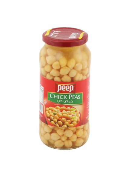 Peep Chick Peas In Glass Jars - Box Of 12 Pcs - 560 gm For Piece