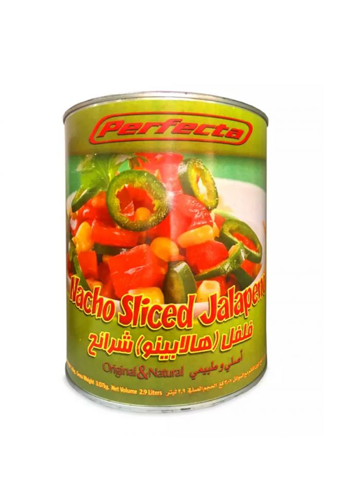 Perfecta Nacho Sliced Jalapeno - Box Of 4 Pieces - 3.97 Kg