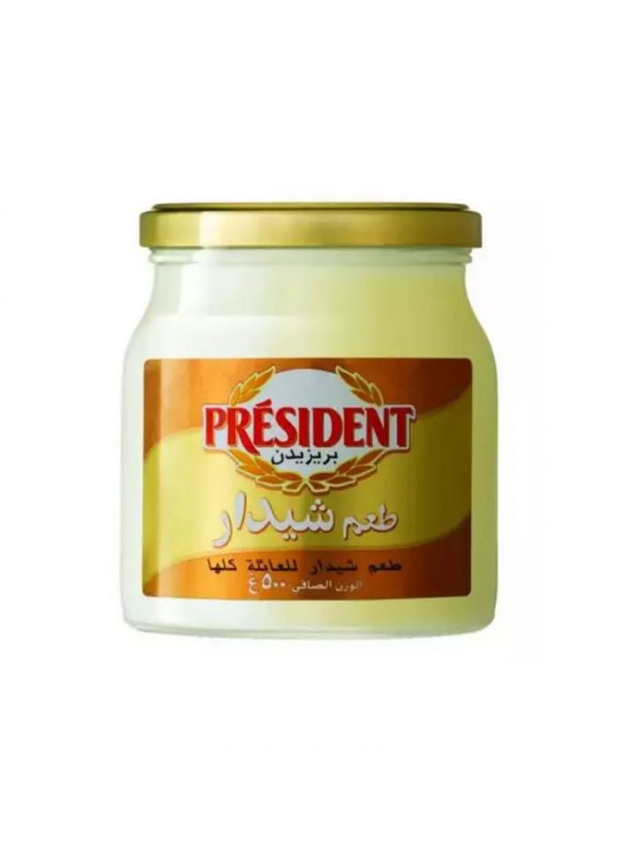 President Chedder Cheese Jar - Box Of 6 Pieces - 500 G