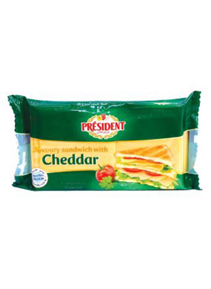 President Slices Sandwich Cheese - Box Of 18 Pieces - 400 G