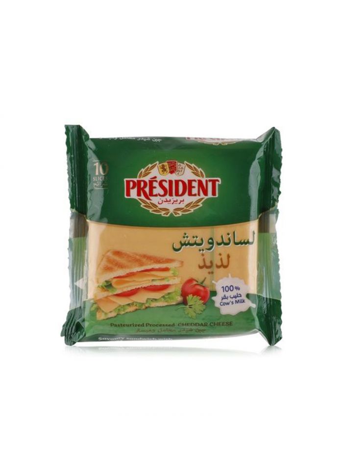 President Slices Sandwich Cheese - Box Of 36 Pieces - 200 G
