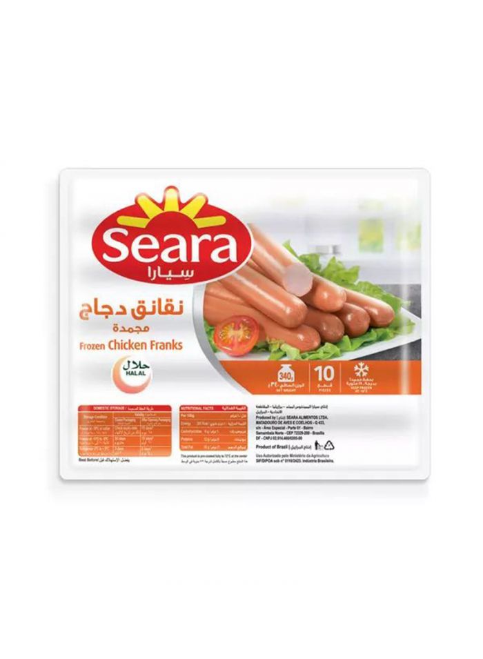 Seara Chicken Franks - Box Of 24 Pieces - 340 G