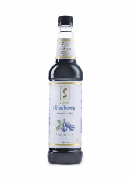 Solo Blueberry Syrup - Box Of 6 Units - 750Ml
