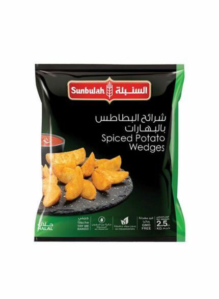 السنبلة شرائح البطاطس بالبهارات - 4 حبات بالكرتون - 2.5 كجم