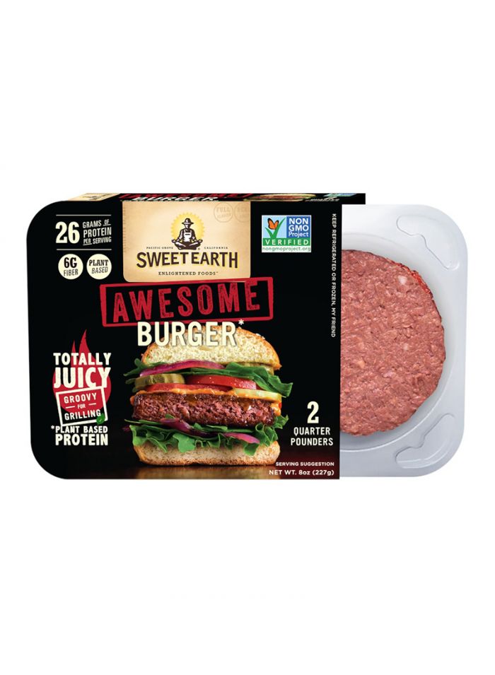 Sweet Earth Awesome Burger Ooh - Box Of 3 Pieces - 2 Kg