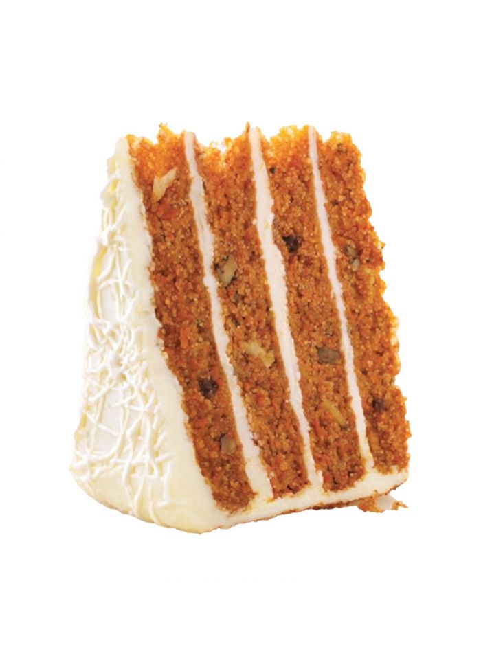 Sweet Street 4 High Carrot Cake - Box of 2 Pieces (16) Slice/Piece - 1800 g