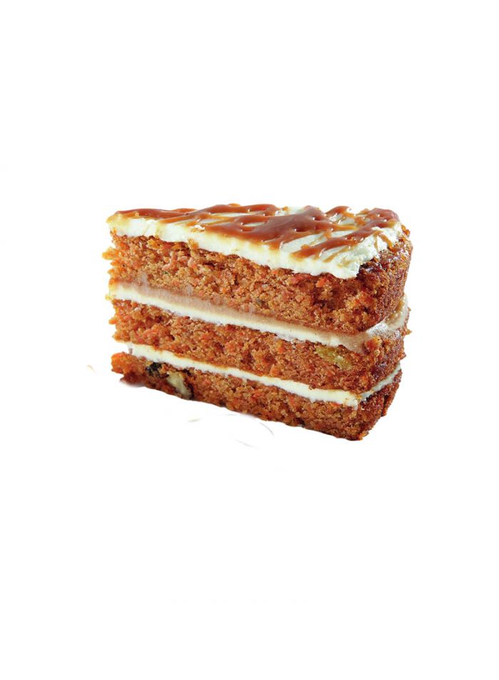 Sweet Street Caramel Carrot Cake - Box of 4 Pieces (12) Slice/Piece - 1800 g