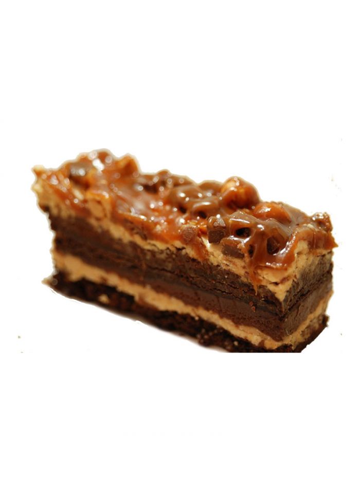 Sweet Street Chocolate Peanut Butter Stack Cake - Box of 8 Pieces (8) Slice/Piece - 1800 g