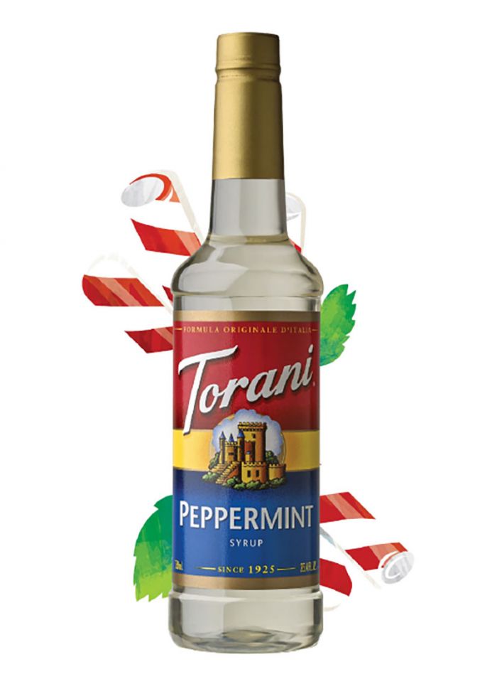 Torani Mint Syrup - Box Of 12 Pcs - 750 ml For Bottle