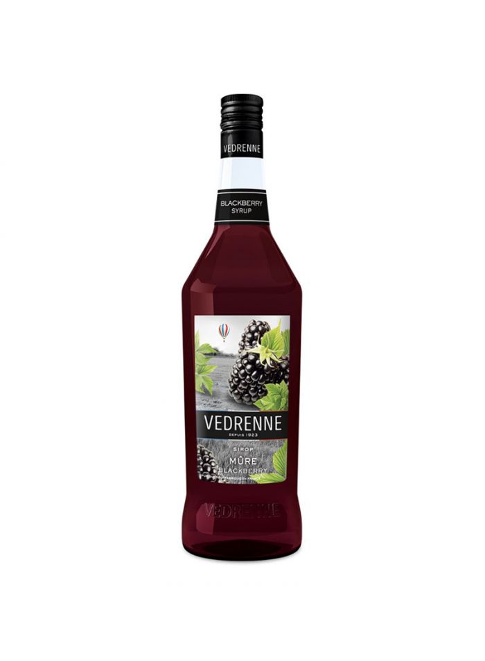Vedrenne Blackberry Syrup - Box of 6 Pcs - 1 Ltr For Piece Vedrenne Blackberry Syrup - Box of 6 Pcs - 1 Ltr For Piece