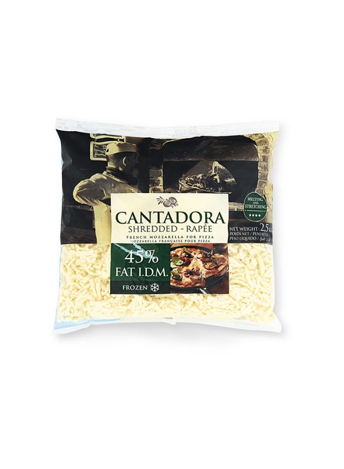 Wexford French Mozzarella Shredded - Box Of 4 Pieces - 2.5 Kg