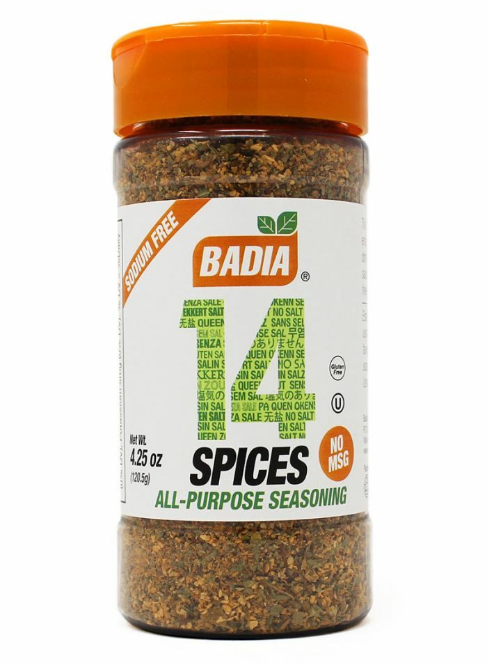 Badia 14 Spices All Purpose Seasoning No Salt 4.2514 Box of 6 120.5 g large