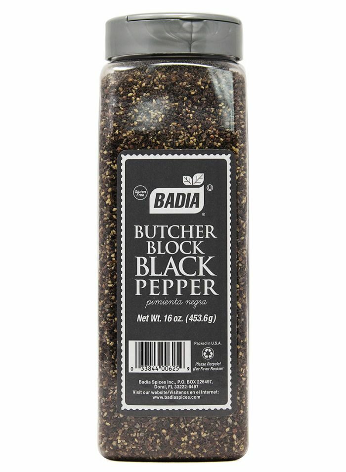 Badia Butcher Block Black Pepper 16oz Box of 6 453.60 g large