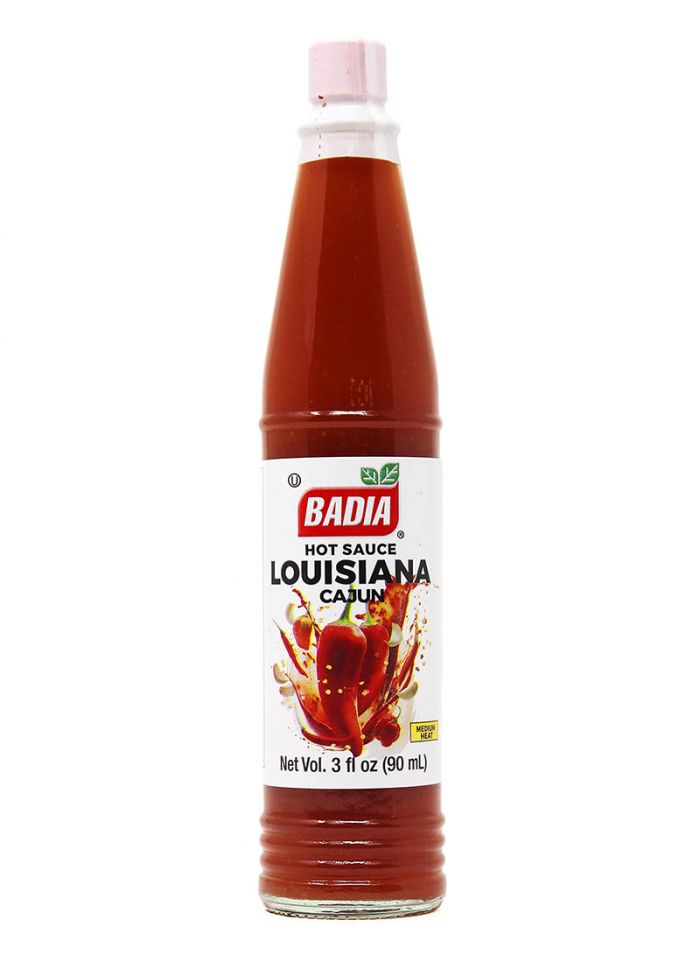 Badia-Louisiana-Cajun-Hot-Sauce-3oz-Box-of-12-90-g Badia Louisiana Cajun Hot Sauce 3oz - Box of 12 - 90 g - Image 1