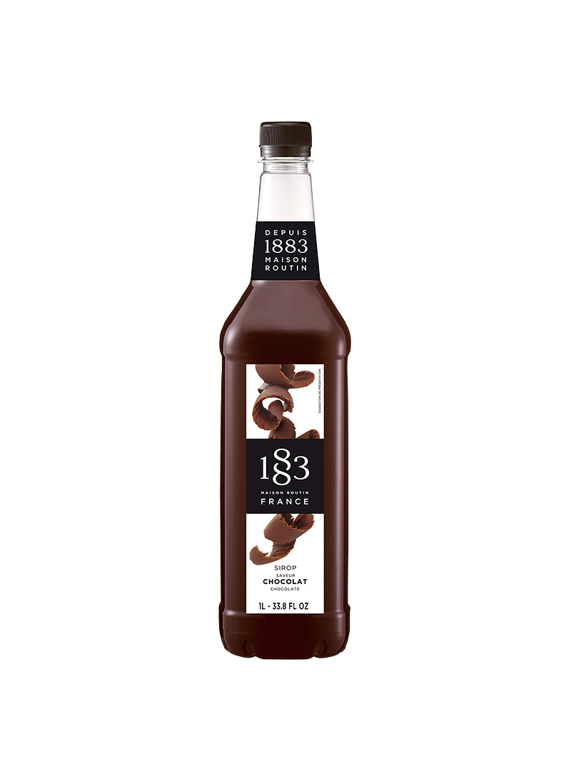 PHI-1722 Routin 1883 Syrup Chocolate Glass - Box Of 6 Pieces - 1 Ltr - Image 1