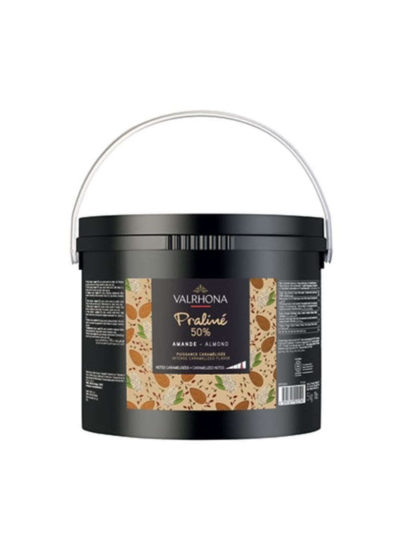 555266 Valrhona Praline Almond 50% Caramelise - Box Of 2 Pieces - 5 Kg - Image 1
