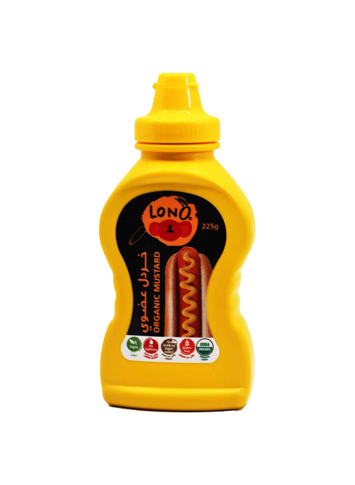 Lono Organic Mustard - Box of 12 Pieces - 225 g - Image 2