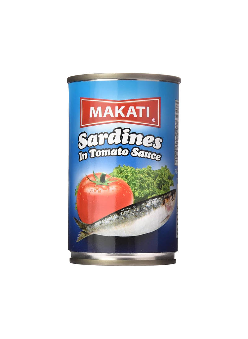 11000072 Makati Sardines In Tomato Sauce (Jitney) - Box Of 50 Pieces - 155 G - Image 1