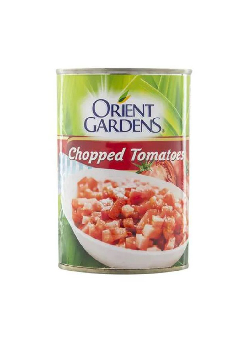 11000164 Orient Gardens Chopped Tomato With Basil & Organo - Box Of 24 Pieces - 400 G - Image 1