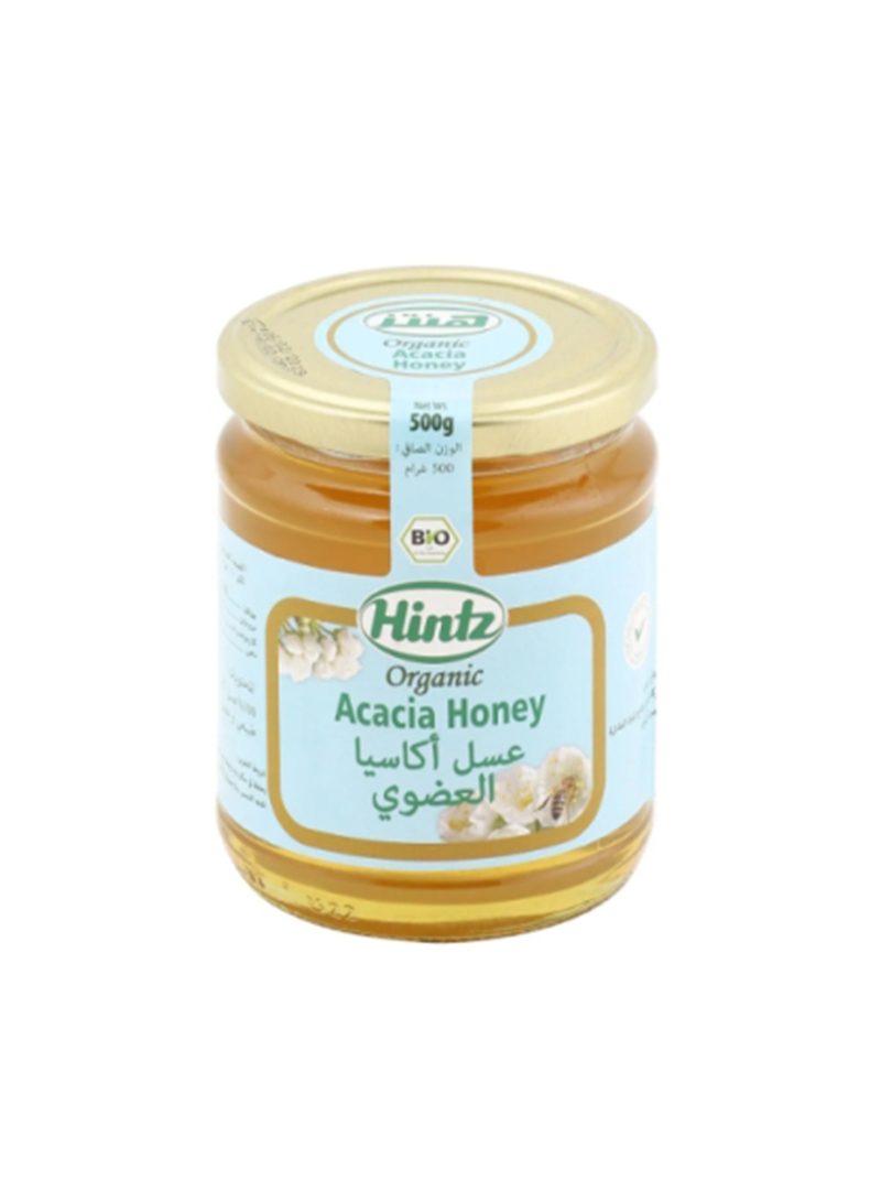 11000272 Hintz Organic Acacia Honey - Box Of 10 Pieces - 500 G - Image 1