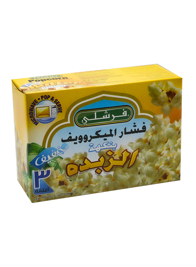 11000483 فرشلي فشار ميكرويف زبدة خفيف - 12 حبة في الكرتون - 3.5 اونص - الصورة 1