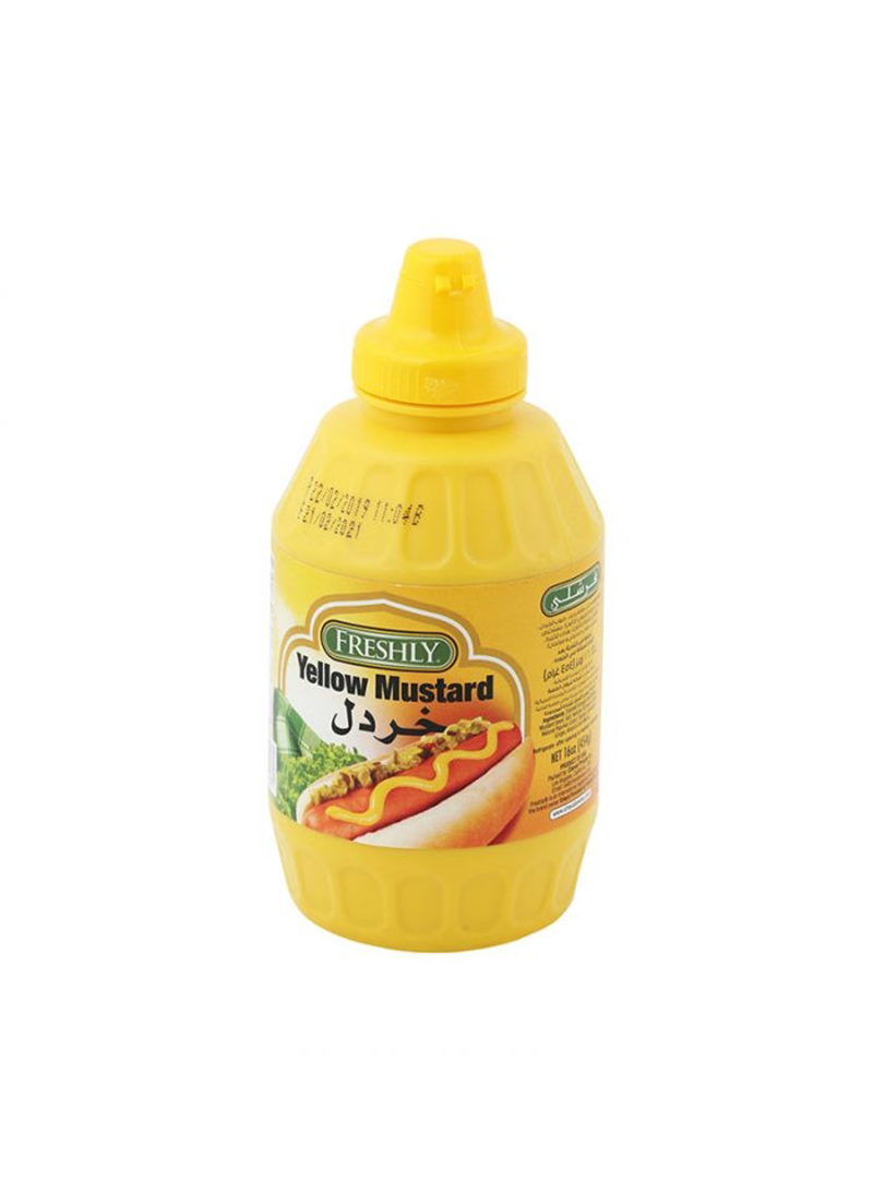 11000841 Freshly Yellow Mustard Squeeze - Box Of 12 Pieces - 16 Oz - Image 1