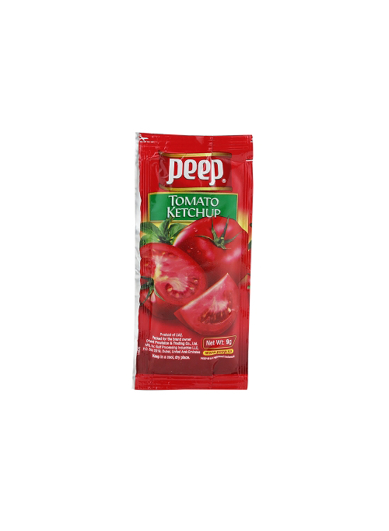 11000955 Peep Tomato Ketchup Sachets - Box Of 1000 Pieces - 9 G - Image 1