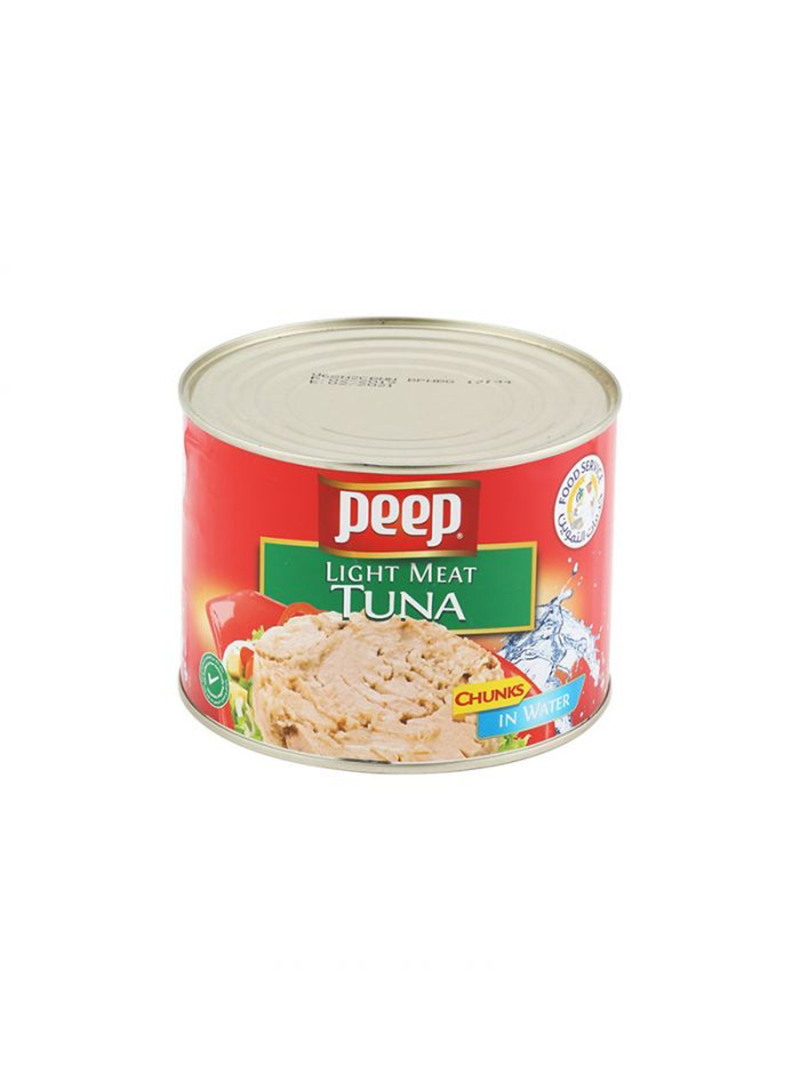 11000975 Peep Light Meat Tuna In Water - Box Of 6 Pieces - 1850 G - Image 1